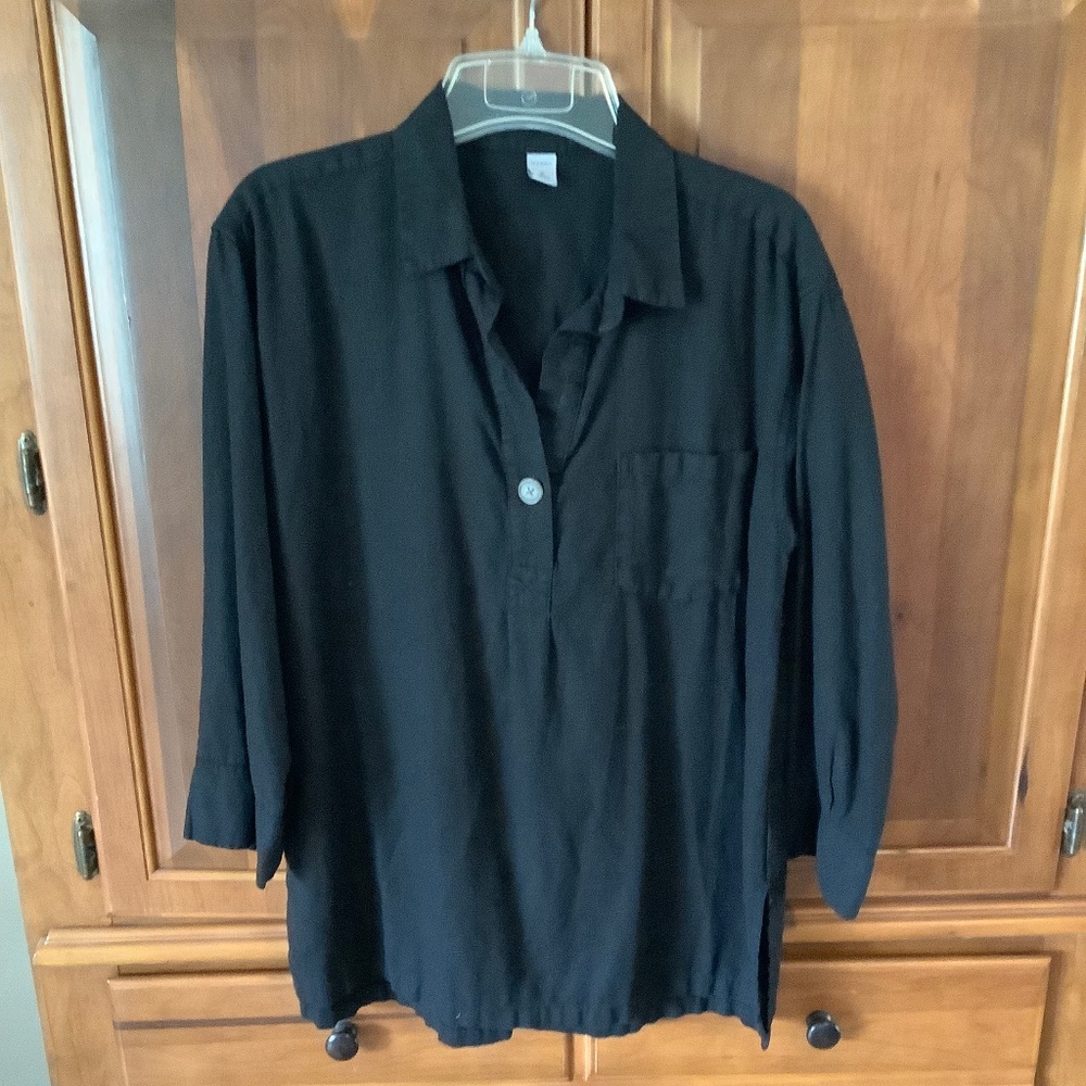 Black Popover Tunic